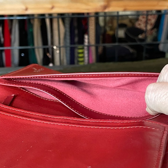 Authentic Chanel “Camellia” red quilted long bifold wallet - Picture 10 of 12